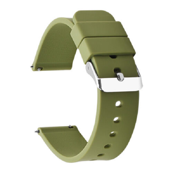 Silicone Rubber Watch Strap Band 22mm Green